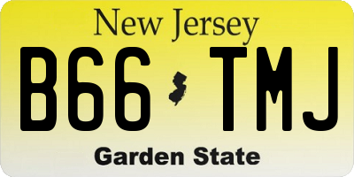 NJ license plate B66TMJ