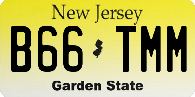 NJ license plate B66TMM