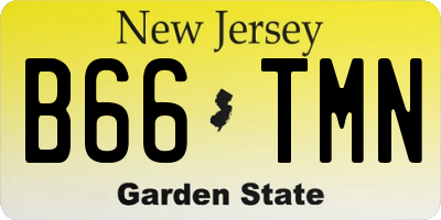 NJ license plate B66TMN