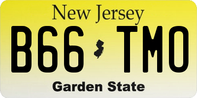 NJ license plate B66TMO