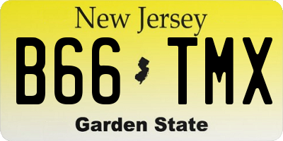 NJ license plate B66TMX