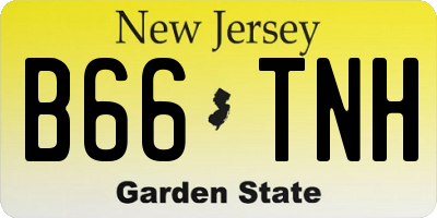 NJ license plate B66TNH