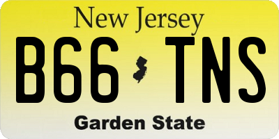 NJ license plate B66TNS