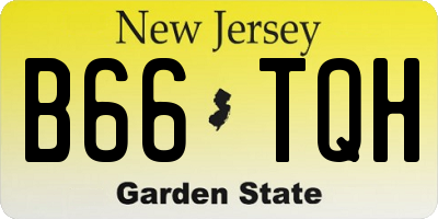 NJ license plate B66TQH
