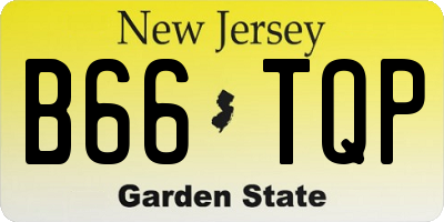 NJ license plate B66TQP