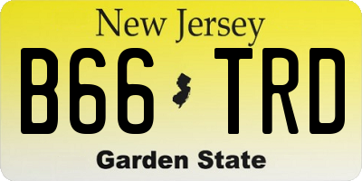 NJ license plate B66TRD