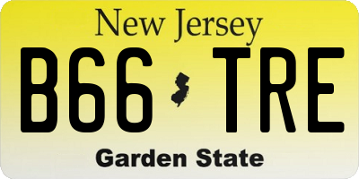 NJ license plate B66TRE