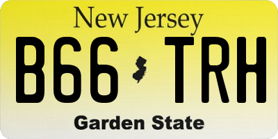 NJ license plate B66TRH