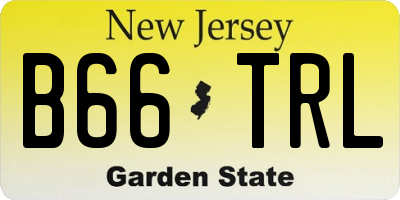 NJ license plate B66TRL