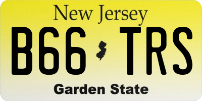 NJ license plate B66TRS
