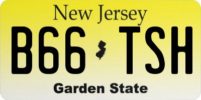 NJ license plate B66TSH