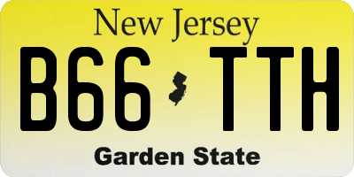 NJ license plate B66TTH