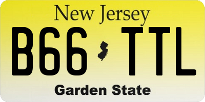 NJ license plate B66TTL