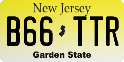 NJ license plate B66TTR