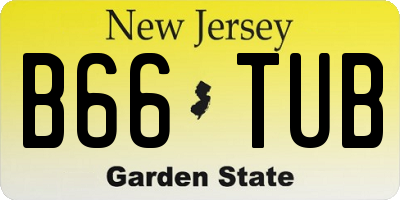 NJ license plate B66TUB