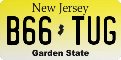 NJ license plate B66TUG
