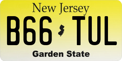 NJ license plate B66TUL