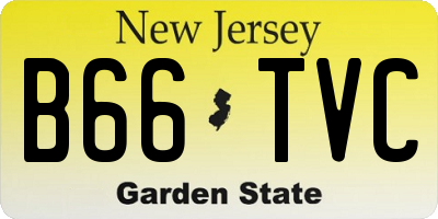 NJ license plate B66TVC