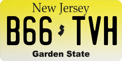 NJ license plate B66TVH