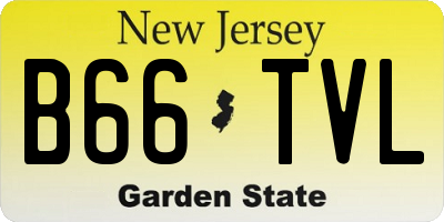 NJ license plate B66TVL