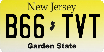 NJ license plate B66TVT