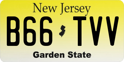 NJ license plate B66TVV