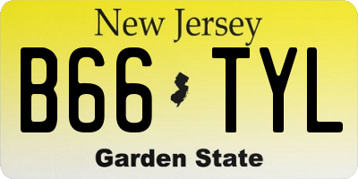 NJ license plate B66TYL