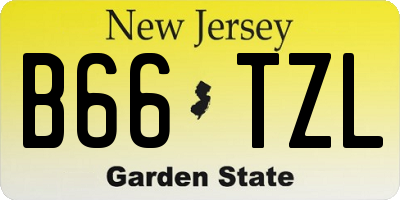 NJ license plate B66TZL