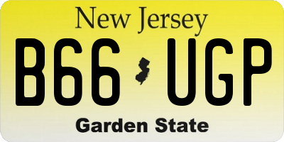 NJ license plate B66UGP