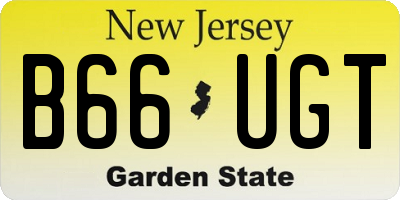 NJ license plate B66UGT