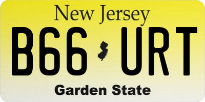 NJ license plate B66URT