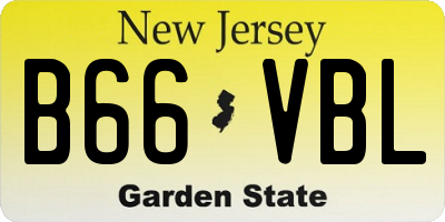 NJ license plate B66VBL
