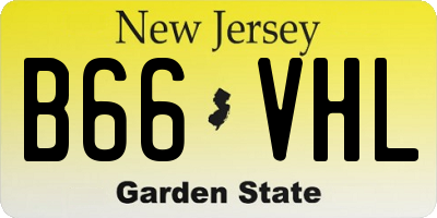 NJ license plate B66VHL