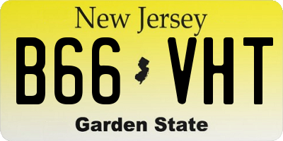 NJ license plate B66VHT