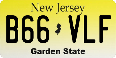 NJ license plate B66VLF