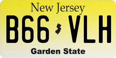NJ license plate B66VLH