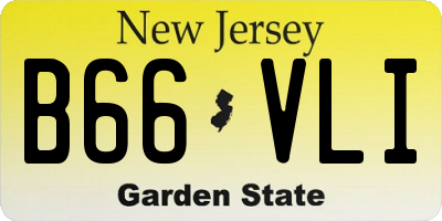 NJ license plate B66VLI