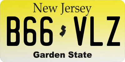 NJ license plate B66VLZ