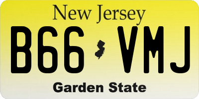 NJ license plate B66VMJ