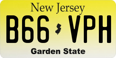 NJ license plate B66VPH