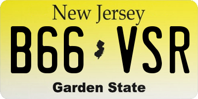 NJ license plate B66VSR