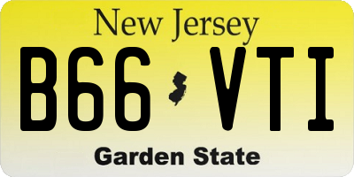 NJ license plate B66VTI