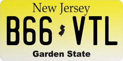 NJ license plate B66VTL
