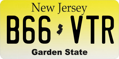 NJ license plate B66VTR