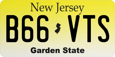 NJ license plate B66VTS