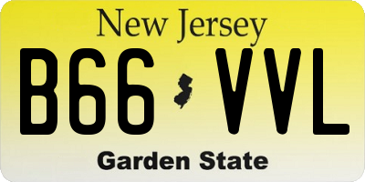 NJ license plate B66VVL