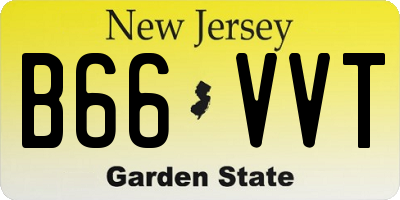 NJ license plate B66VVT