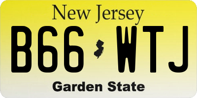 NJ license plate B66WTJ