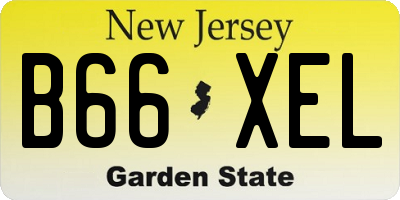 NJ license plate B66XEL