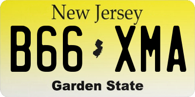 NJ license plate B66XMA